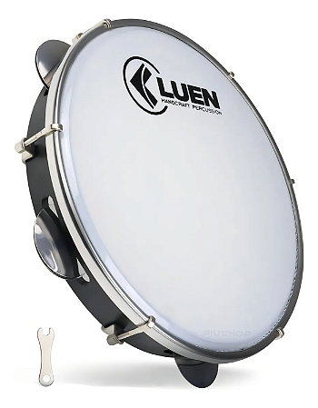 Pandeiro Luen Resenha 10" ABS Platinelas Em Inox 6 Afinações