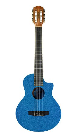 Violão Seizi Fun Panda Nylon Acústico Royal Blue Sparkle