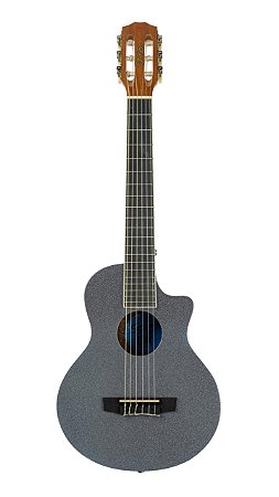 Violão Seizi Fun Panda Nylon Acústico Space Grey Sparkle
