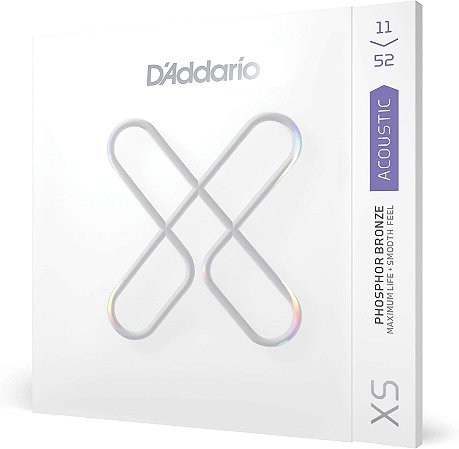 Encordoamento Para Violão D'Addario XS Aço Tensão Leve XSAPB1152