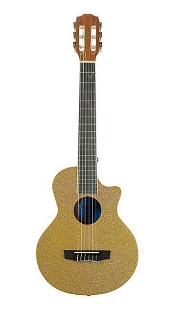 Violão Seizi Fun Panda Nylon Acústico Desert Gold Sparkle