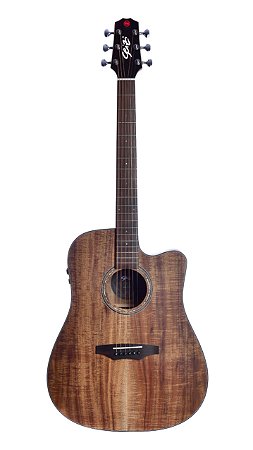Violão Eletroacústico Seizi Supreme Kaiju Mirai Koa Com Bag