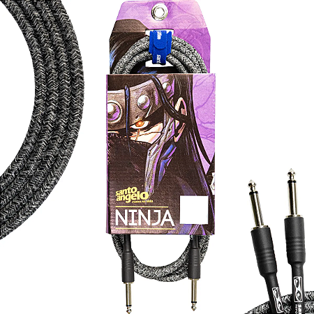 Cabo Guitar Santo Angelo 0,20 P10 Ninja TX Cable 15Ft 4,57m