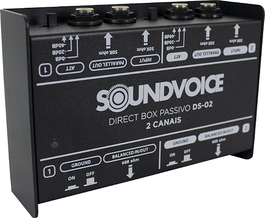 Direct Box Profissional Passivo Soundvoice DS-02