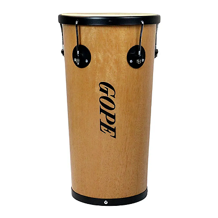 Rebolo Cônico Gope de Madeira 50cm x 10" Pele Animal