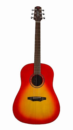 Violão Elétrico Seizi Supreme Okami Cherry Burst
