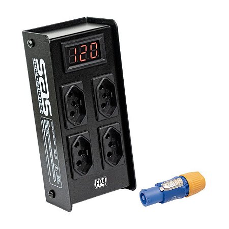 Régua De Energia Santo Angelo Fp4 Filtro Proteção 4 Tomadas
