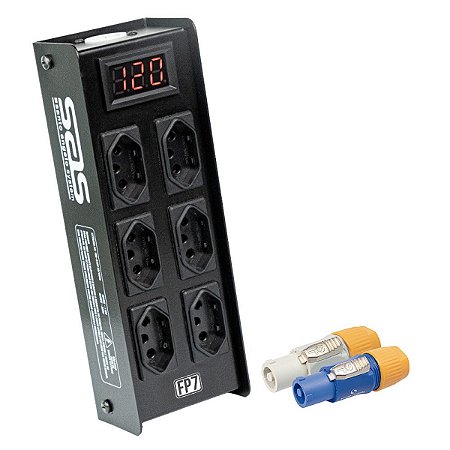 Régua De Energia Santo Angelo Fp7 6 Tomadas Saída Power Mod