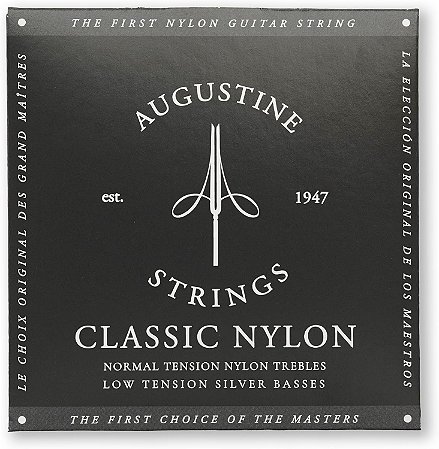 Encordoamento Para Violão Nylon Augustine Classic Black