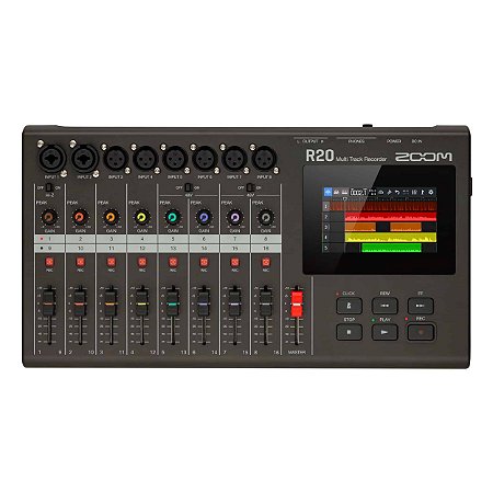 Gravador Multitrack Digital E Estudio Portatil Zoom R20