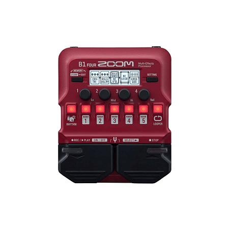 Pedaleira Para Contrabaixo Zoom B1 Four