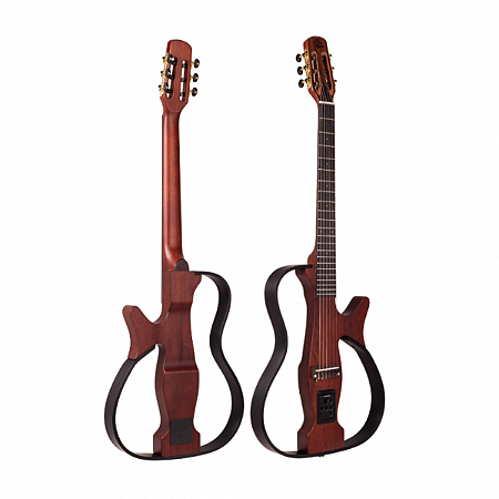 Violão Nylon Elétrico Marquês Cut Castanho Fosco Fishman