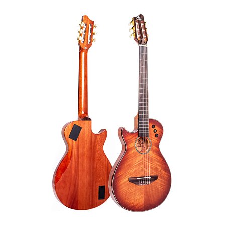 Violão Nylon Eletroacústico Marquês Flat Anatômico Canhoto