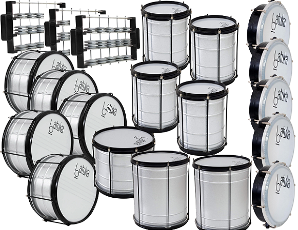 Kit Bloquinho Carnaval Escola de Samba Luen 20 Instrumentos