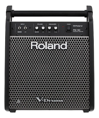 Amplificador Para Bateria Eletrônica Roland PM-100