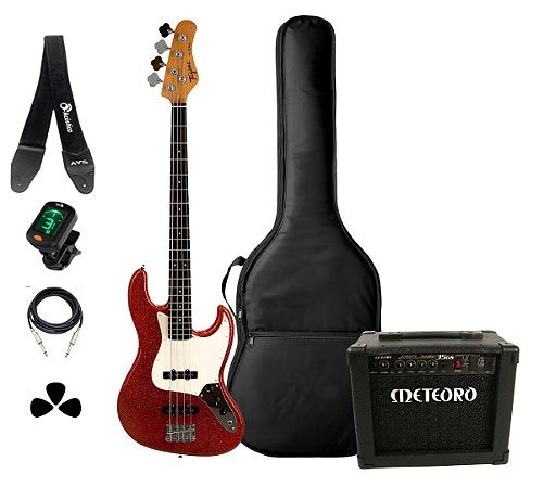 Kit Baixo Tagima TBA-73 RDSK Acessórios + Amplificador