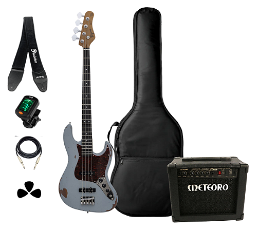 Kit Baixo Tagima TBA73 Relic Acessórios + Amplificador