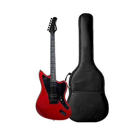Kit Guitarra Tagima Jazzmaster Duo Smart Candy Apple + Capa