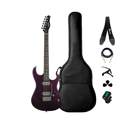 Kit Guitarra Tagima Superstrato Pro Stella GLXD + Acessórios