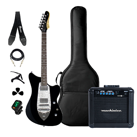 Kit Guitarra Tagima Cosmos BK + Acessórios + Amplificador