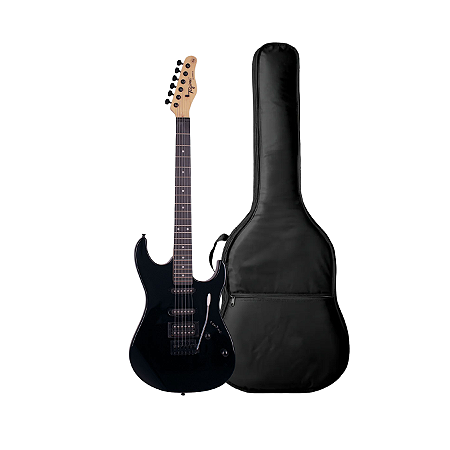Kit Guitarra Tagima Stratocaster TG-510BK Black + Capa
