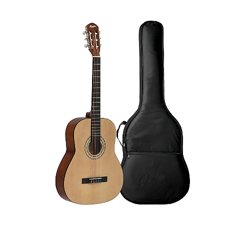 Kit Violão Memphis Nylon Acústico Ad 39 Natural Fosco + Capa