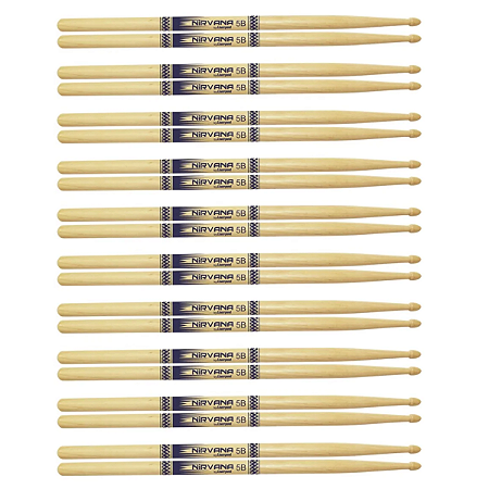 10 Pares Baqueta Liverpool Nirvana Eco Bio 5B Pta M Ni5bm