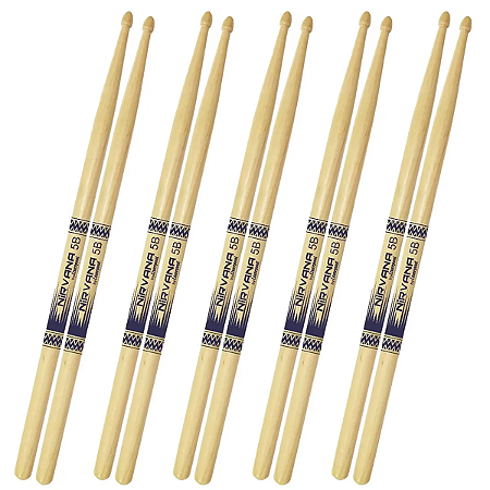 5 Pares Baqueta Liverpool Nirvana Eco Bio 5B Pta M Ni5bm