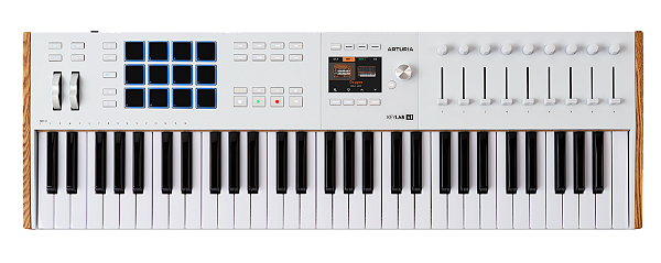 Teclado Controlador MIDI Arturia KeyLab 61 Teclas Mk3 Branco
