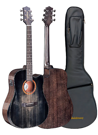 Violão Folk Eletroacústico Waldman DCEX-1841 Bkb C/ Bag