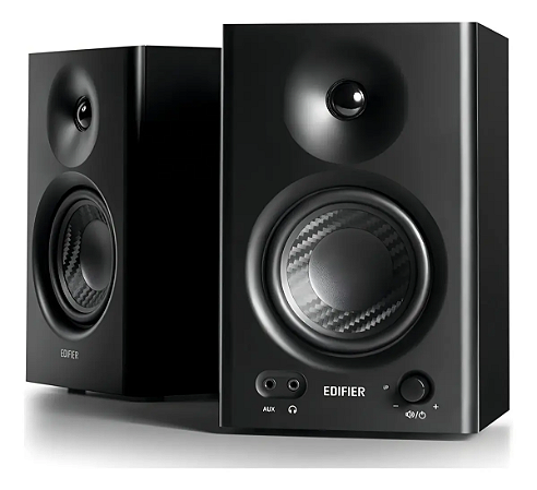 Par de Monitores Home Studio Edifier MR4 Em Preto 42W