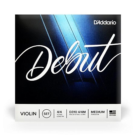 Encordoamento Para Violino Tensão Média D'Addario Debut D310