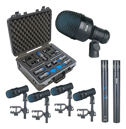 Kit Microfones Para Bateria Dylan DDX-7000 7 Peças Com Case