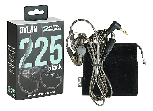 Fone Monitor De Palco Pró 2 Drivers Cabo Removível Dylan