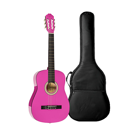 Kit Violão Acústico Clássico Vogga VCA105N PK Nylon + Capa