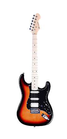 Guitarra Michael Rocker Strato Com Efeitos Black Sunburst
