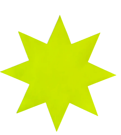 Adesivo Gaffer Fluorescente Amarelo Tam G 1 Un 20x20cm Tesa
