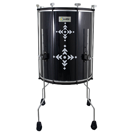 OUTLET Surdo Luen Guetto Profissional 18"x60 Preto Pele Animal