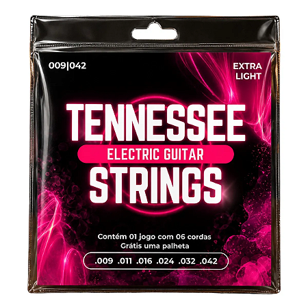 Encordoamento de Guitarra 009 Extra Light Tennessee Liverpool