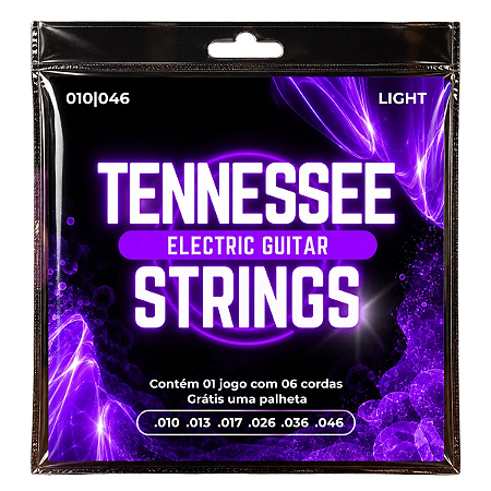 Encordoamento Para Guitarra 010 Light Tennessee Liverpool
