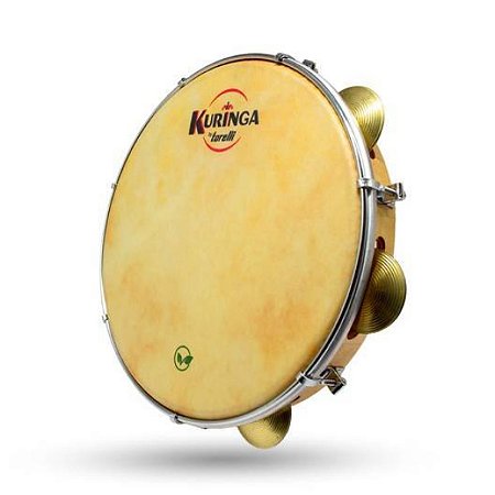 Pandeiro 10" Vegano Corpo em Madeira Kuringa by Torelli