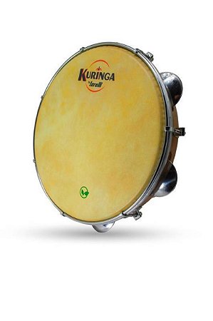 Pandeiro 10" Vegano Madeira Platinela Inox Kuringa by Torelli