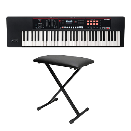 Teclado Sintetizador Roland Xps 10 Preto 61 Teclas + Banco