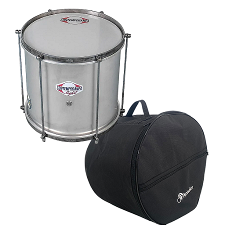 Repinique Contemporânea LT 12"x30 Alumínio Pele Nylon + Bag