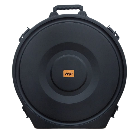 Case Sólido Zeus Z24H Para Pratos Até 24" Com Rodinha Preto