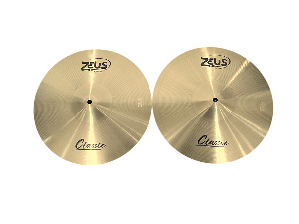 Prato Hi-Hat 13" Zeus Classic Bronze ZCLHH13 Liga B20 Par