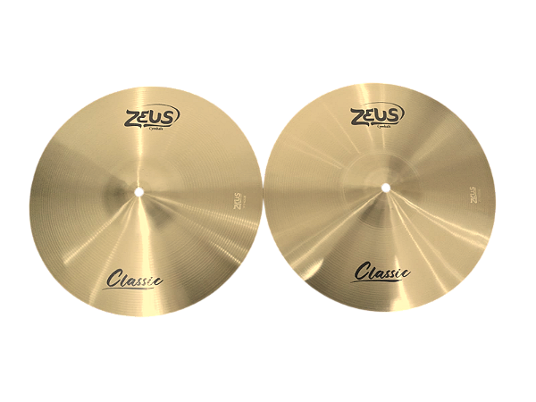 Prato Hi-Hat 14" Zeus Classic Bronze ZCLHH14 Liga B20 Par