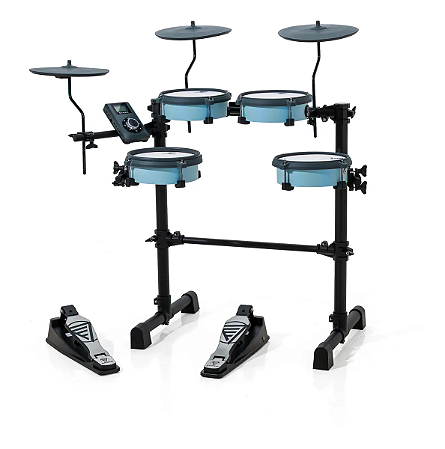Bateria Eletrônica E-Force Powered Odery EF2-V1 Silver Blue