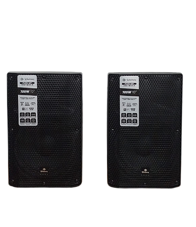 Par Caixas Som Profissional 10" Ativa/Passiva Waldman FK-720