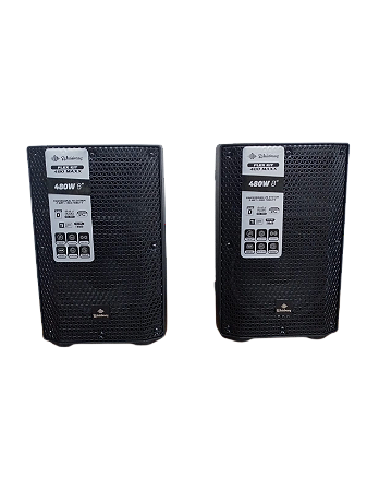 Par Caixas Som Profissional 8" Ativa/Passiva Waldman FK-420